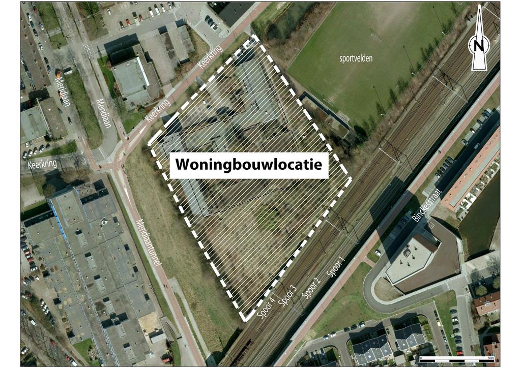 2 Uitgangspunten 2.1 S i t u e r i n g In figuur 2.1 is de ligging van de geprojecteerde woningbouwlocatie ten opzichte van de omgeving weergegeven.