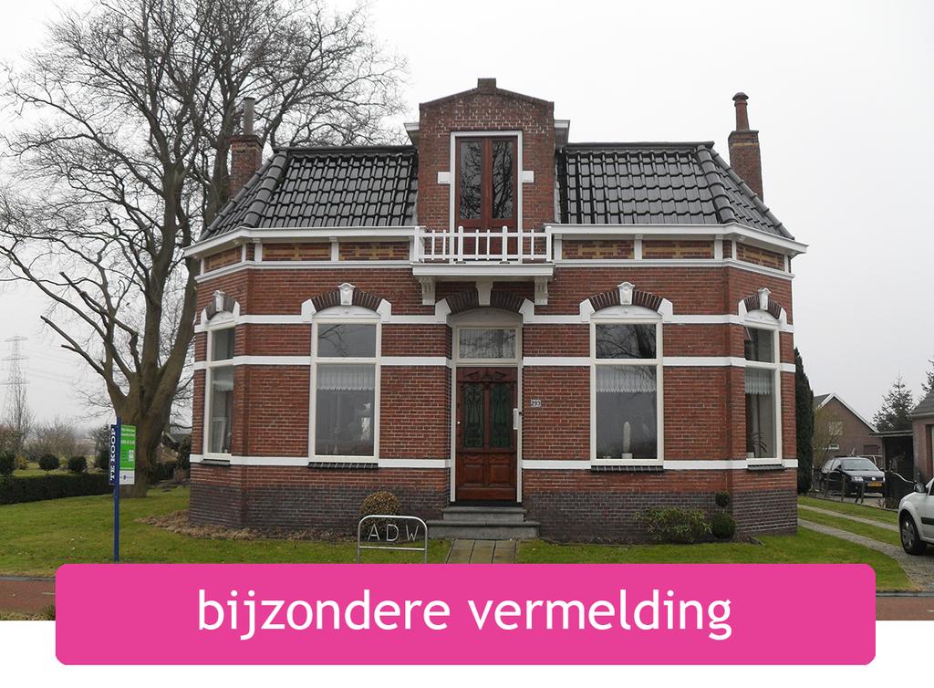 Vervolgens wil de jury nog een woning in het bijzonder noemen: Vrijst. buiten Veendam BJ 1905 http://www.huisvolenergie.