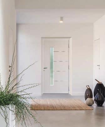 Bij het Perfect-Line-pakket inbegrepen! Model Tanis, siergroeven aan de binnenzijde Stem de binnenzijde van uw deur af op de externe designelementen.