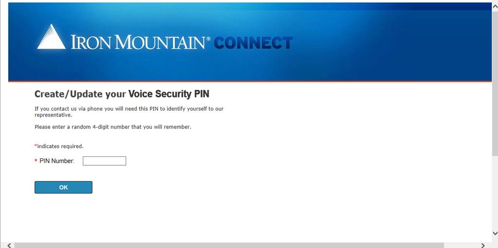 Nieuwe gebruiker via Single Sign On Gebruikers bij bedrijven met Single Sign On (SSO) hebben toegang tot Iron Mountain Connect via een koppeling op de intranetpagina van hun bedrijf.