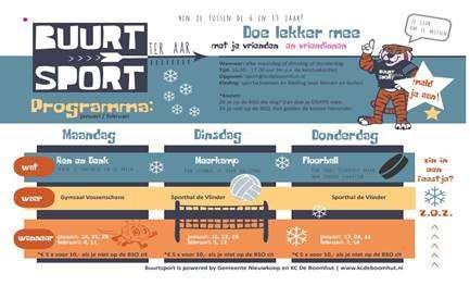 Hiermee koop je materiaal om je bunker te bouwen. 3-1-2018 : Winterspelen:Koud he! Winterse spellen maken je warm! Ook geen zin om stil te zitten! Mail dan naar sport@kcdeboomhut.