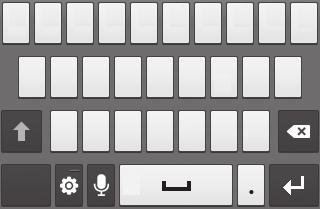 Tekst ingeven U kunt tekst ingeven door tekens op het virtuele toetsenbord te selecteren of door met de hand op het scherm te schrijven. In sommige talen kunt u geen tekst ingeven.