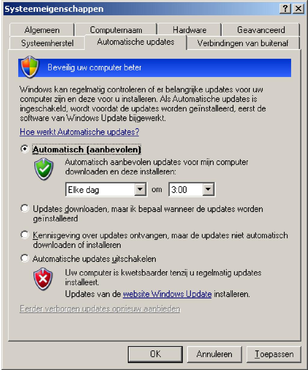 Windows automatische Update uitschakelen: Open het [Configuratiescherm] en selecteer [Systeem].