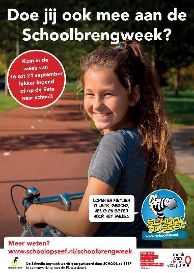 Activiteiten gemeenten SCHOOL op SEEF Schoolbrengweek 2019 In de week van 16 tot en met 20 september 2019 is de SCHOOL op SEEF Schoolbrengweek.