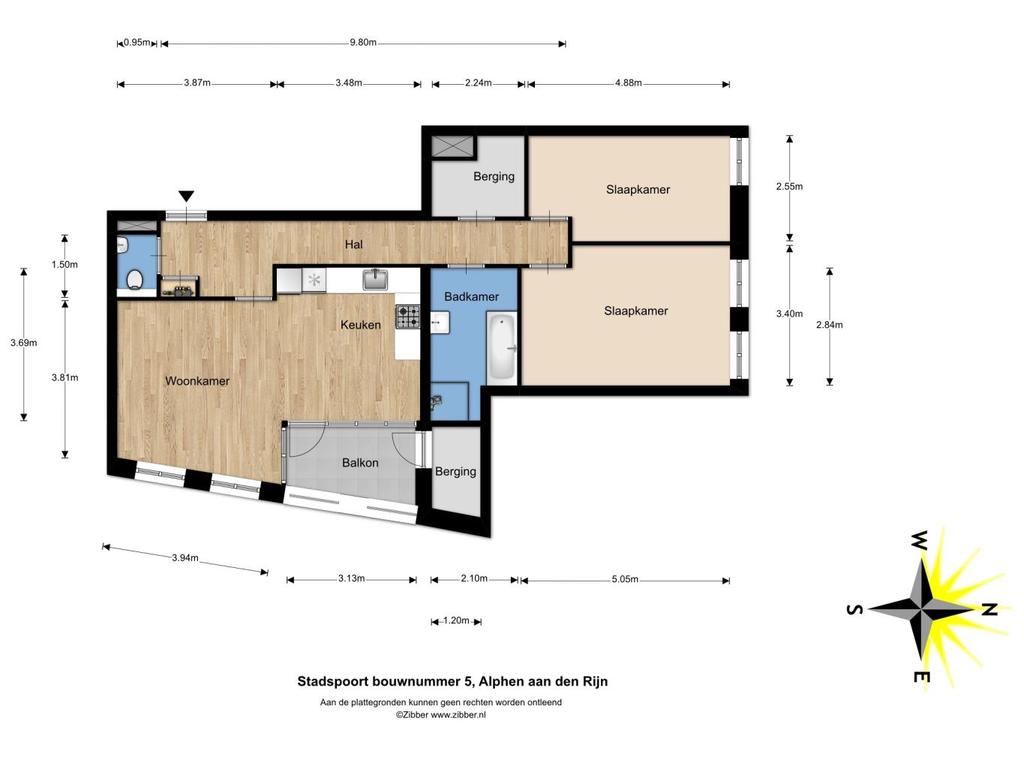 Appartement Type C Thorbeckestraat 101 (bouwnummer 5) huurprijs: 995,- per maand 3-kamerappartement appartement op de 1e verdieping woonoppervlakte 85 m2 balkon op het zuiden een ruime woonkamer met