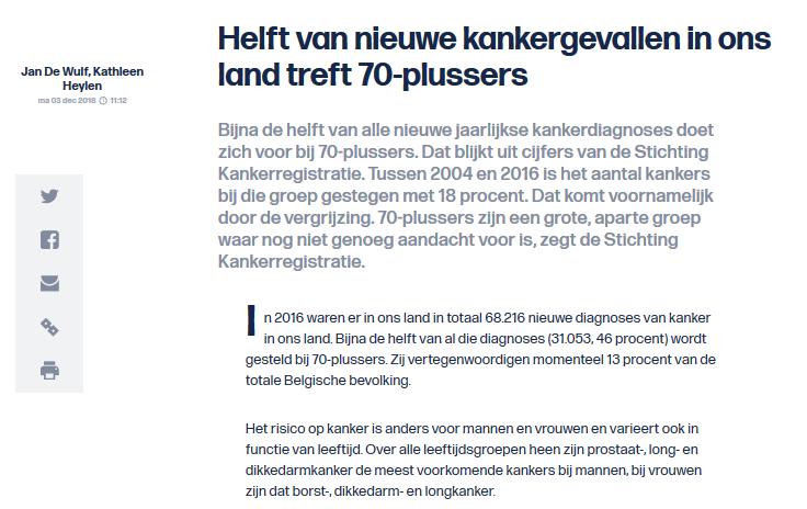 Oncologie De Tijd, 2