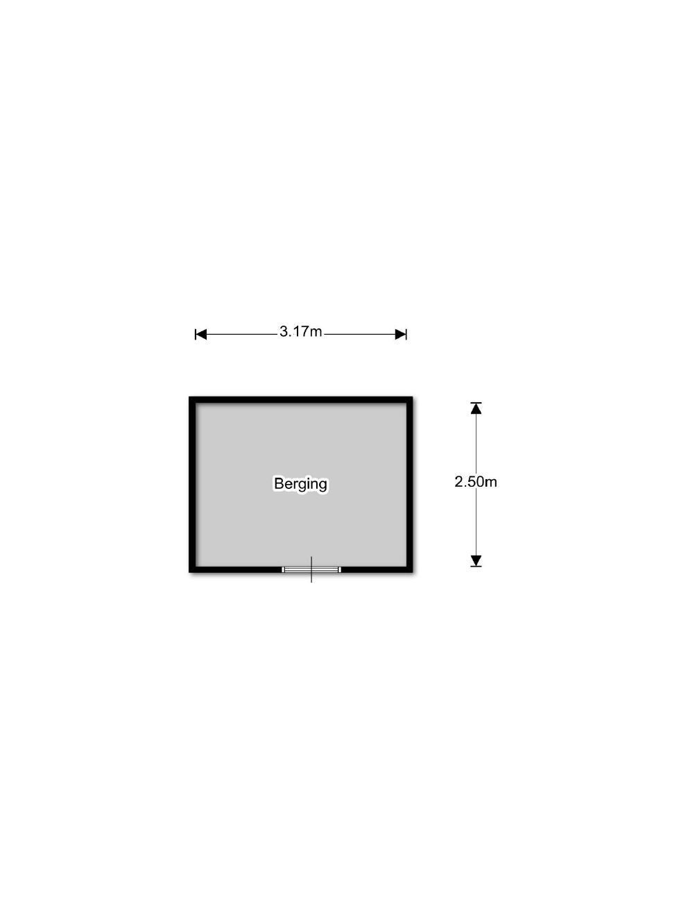 Plattegrond (berging) Houtvester Jansenweg 2 - CH 11 te Gasselte,