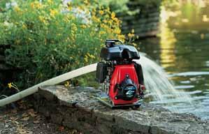 h 449,- Honda waterpompen zijn ideaal voor het oppompen van slootwater en daarom zeer geschikt voor de irrigatie van uw tuin, uw gazon, boomgaard of groentetuin.
