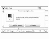 Als het apparaat eerder verbonden was, brengt het infotainmentsysteem de verbinding automatisch tot stand. Door de bediening van Bluetooth wordt de accu van het apparaat aanzienlijk belast.