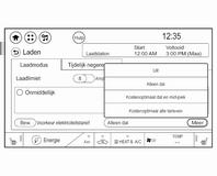 is. Schakel in het scherm Laadmodus de instelling Laadlimiet tussen: 10 A 6 A De oplaadlimietinstelling moet worden bijgewerkt, voordat de auto wordt opgeladen en de oplaadlimietinstelling wordt op