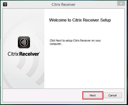 3.3 Installatie Citrix Receiver Zodra de download is voltooid zal de installatie