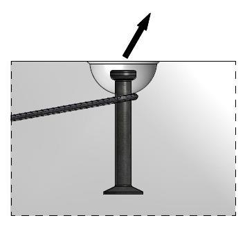 De extra wapening die nodig is bij de ankers voor het hijsen van de panelen en balken onder een hoek ß 45, is weergegeven in de onderstaande afbeeldingen en in tabel 12.