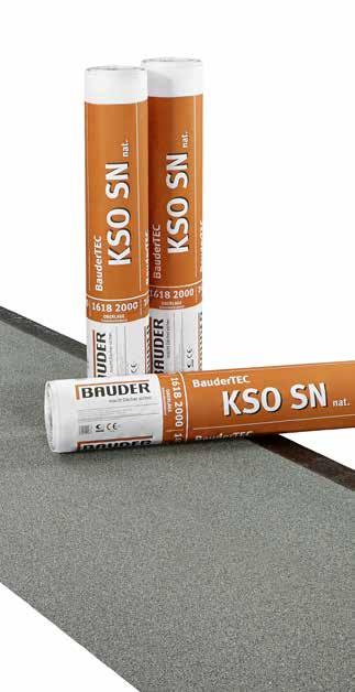 Bitumineuze dakbanen Laag voor laag de hoogste kwaliteit Toplagen Baukubit K5K Elastomeerbitumineuze brandrol voor de hoogste eisen Baukubit K5K is een hoogwaardige, gemineraliseerde