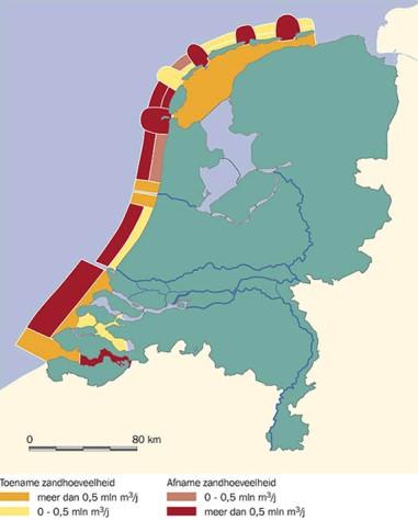 Kustwaterbouw in Nederland 1990 2010; Capaciteit van zandzuigers neemt enorm toe - Dynamisch kustbeheer is de meest economisch oplossing - Nu alleen nog kustafslag tegen gaan door zandsuppleties -