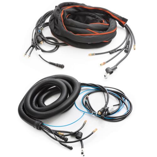 Interconnection cables for A7 Fieldbuscommunicatie tussen de stroombron en robotbesturing wordt mogelijk gemaakt