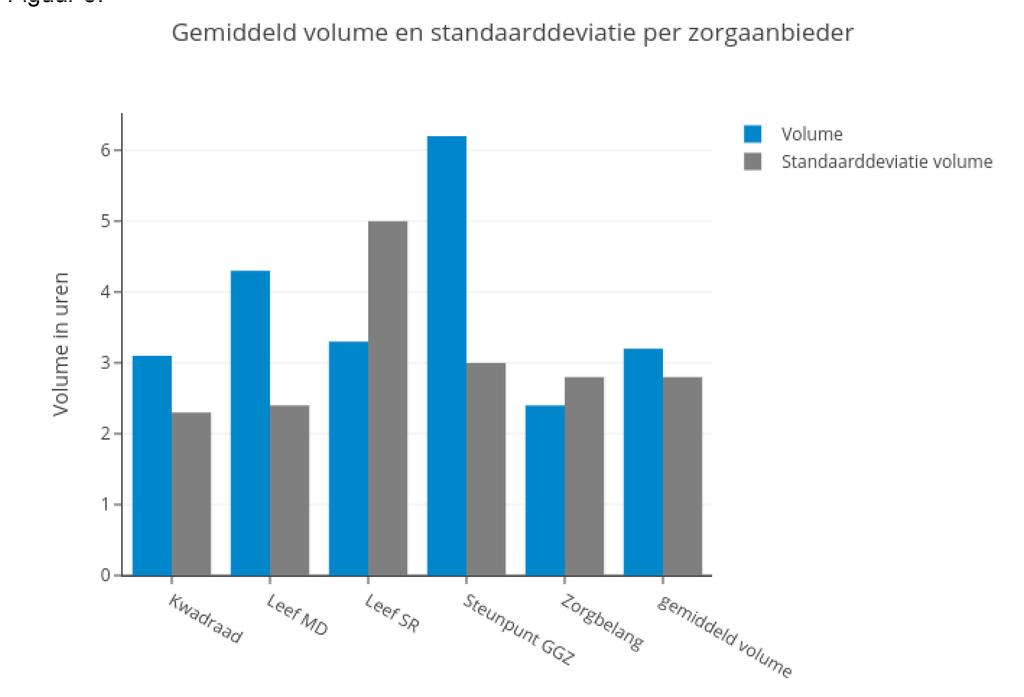 In totaal hebben de vier aanbieders 1.800 uur aan cliëntondersteuning ingezet. Dat betekent dat ze gemiddeld 3,3 uur per cliënt hebben besteed.