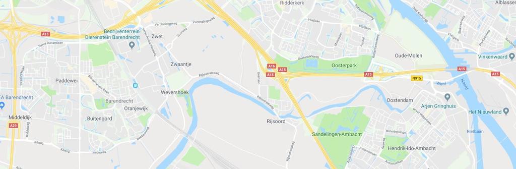 De bedrijfsruimte kan alleen in combinatie met de kantoorruimte worden gehuurd/gekocht. Locatie: Het object is gelegen aan de Ringdijk, nabij het punt waar 3 rivieren tezamen komen (Maas, Noord, Lek).