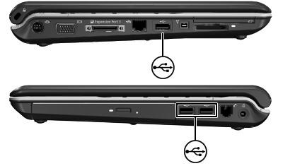 1 USB-apparaat gebruiken USB (Universal Serial Bus) is een hardwarematige interface waarmee een optioneel extern apparaat, zoals een USB-toetsenbord, -muis, -schijfeenheid, -printer, -scanner of