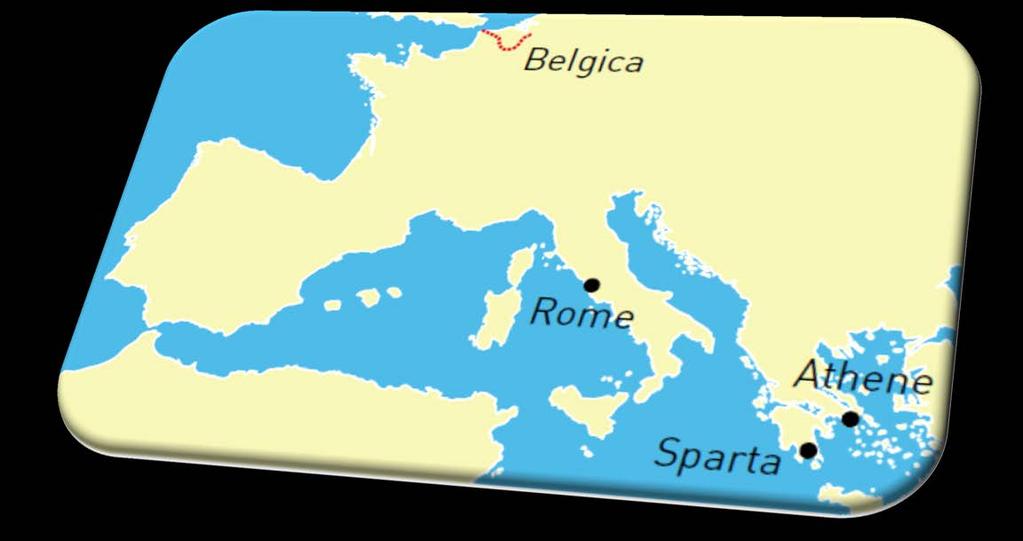1 Belangrijk in deze periode De Romeinen en de Grieken zijn in hun tijd twee machtige volkeren.