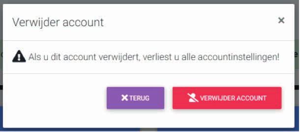 GEKOPPELD ACCOUNT Heeft u meerdere gebruikers op uw cloud en wilt u niet dat iedereen in het hoofd account zit omdat de functies account verwijderen en project verwijderen beschikbaar zijn, is dat