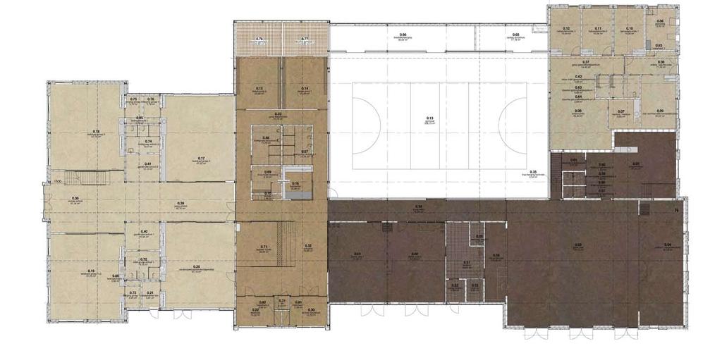 Kleurplan MFA de Mortel Basiskleur per gebouwdeel