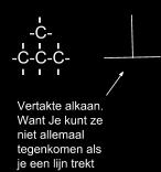 zijn n=2 C 2 H 2x2+2=6 Door een vereenvoudigde tekening te maken van een molecuulmodel ontstaat een molecuultekening.