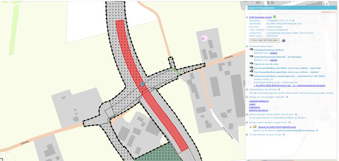 Hoofdstuk Planbeschrijving In het inpassingsplan N345 Rondweg Voorst is binnen de bestemming Verkeer een functieaanduiding specifieke vorm van verkeer - open bak opgenomen, waarvan de contour op