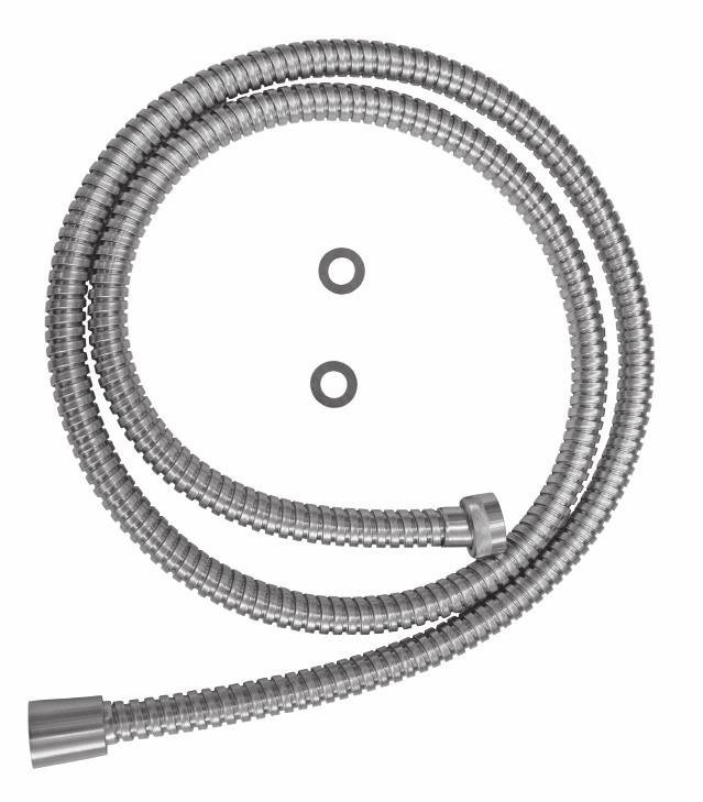 pièces détachées - onderdelen ZFLX101 Set de 2 flex inox 450 mm M10x1 F.3/8 pour art. 081 / STEEL2 180-185 Set van 2 RVS slangen 450 mm M10x1 F3/8" voor art.