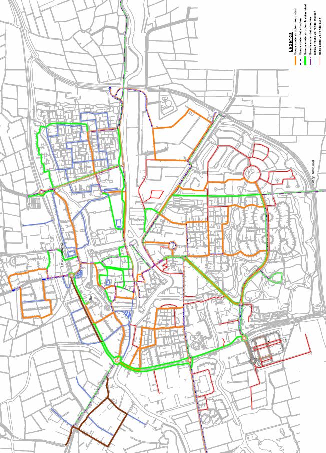 5.F Dokkum Route stad trekker 1 e fase - lijn groene kleur Route stad Iveco 1 e fase - lijn
