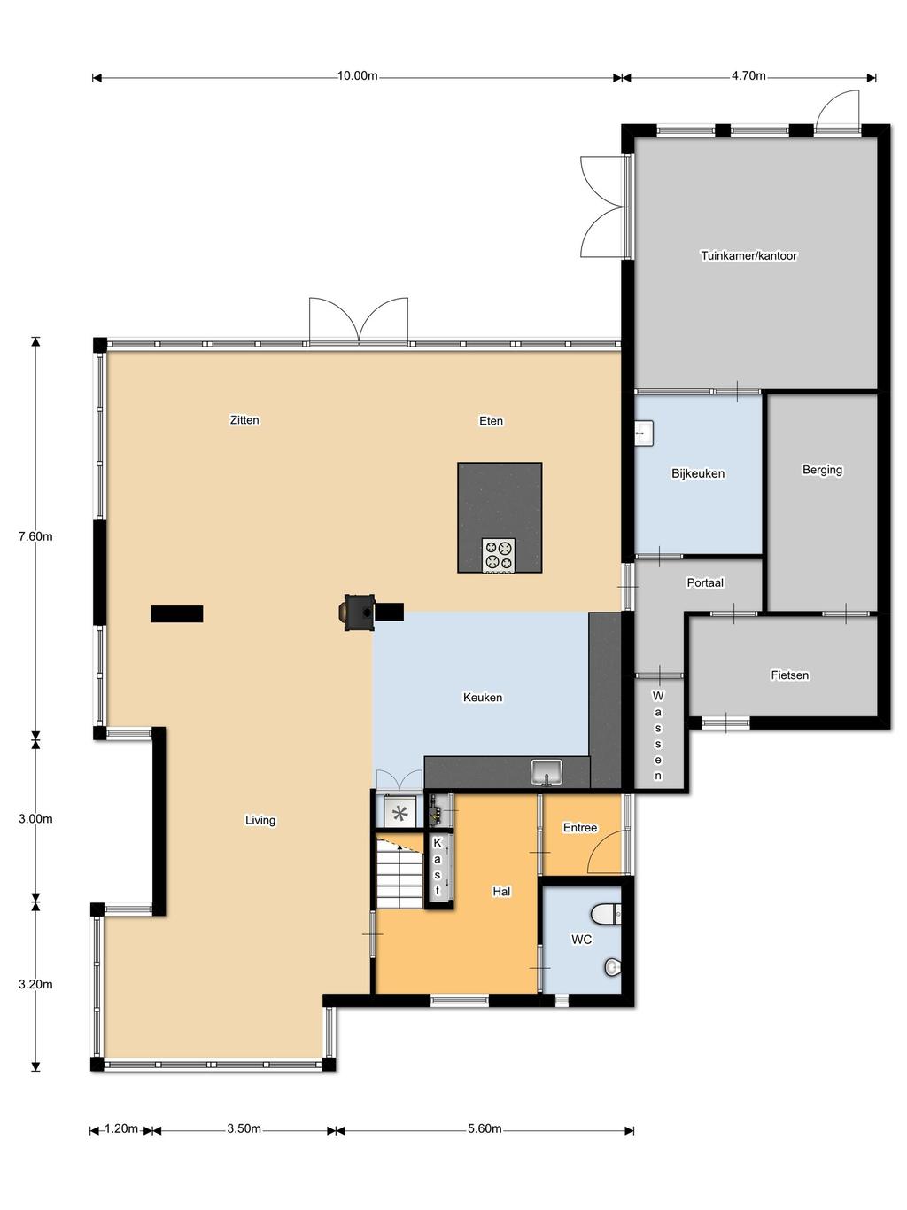 Plattegrond Begane grond