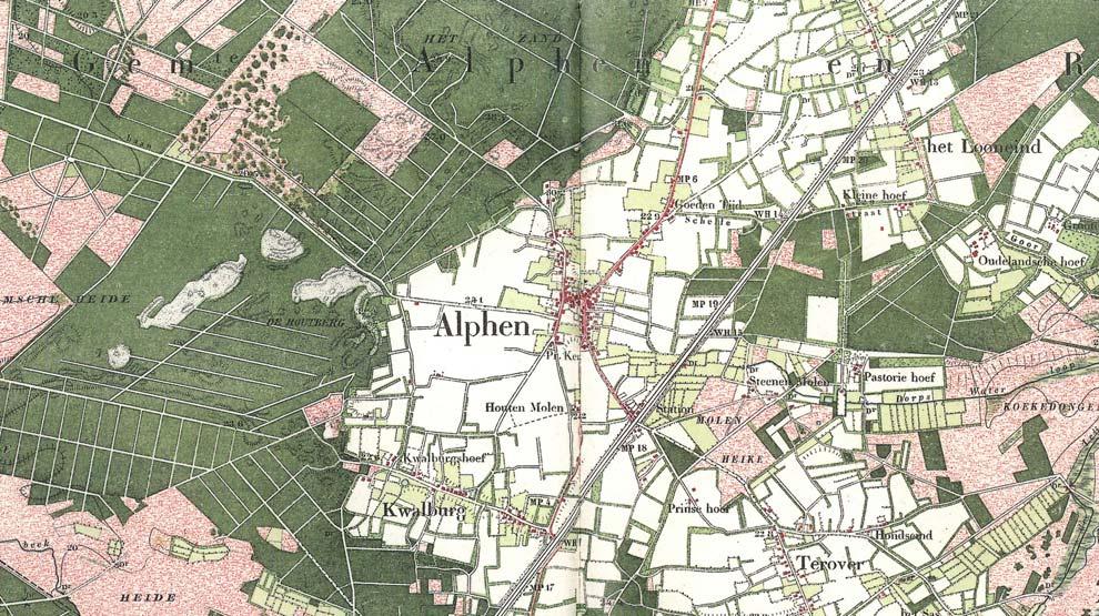 2.3 Historisch overzicht en omgeving Uit kaartmateriaal van de Grote Historische Topografische atlas van Noord-Brabant (kaartblad 666<kaartblad>) is af te leiden dat de onderzoekslocatie omstreeks