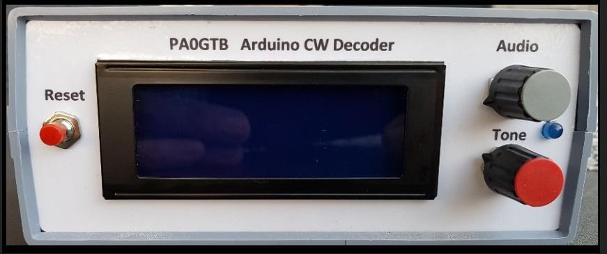 2. CW decoder: Een op basis van een Arduino Nano gebaseerde CW decoder naar ontwerp van Hans, PA0JBB.
