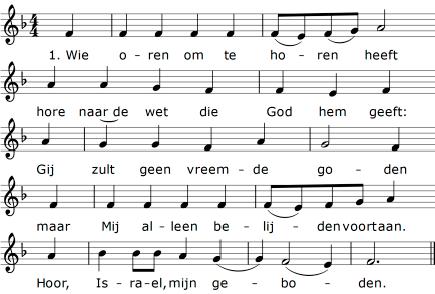 Door de Geest: U alle glorie, die als lofzang in ons leeft en als nieuwe wind de aarde eenmaal haar gelaat hergeeft.