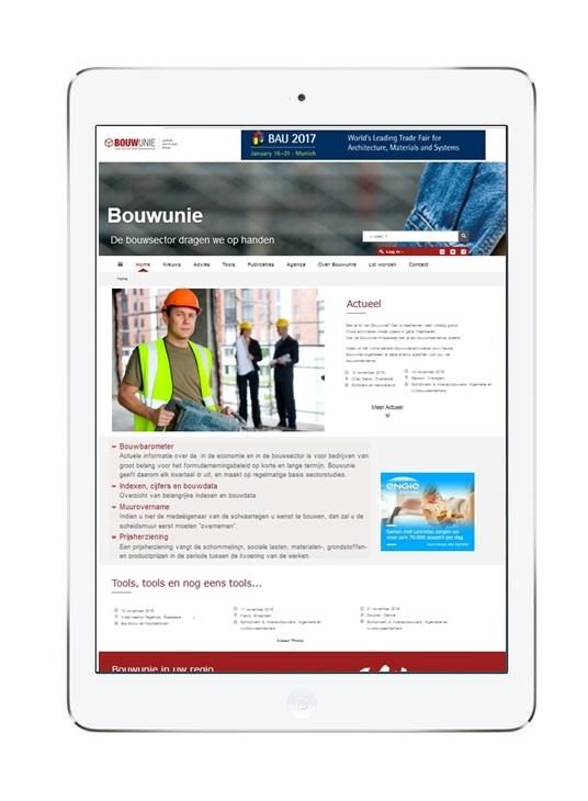 BOUWUNIE ONLINE MEDIA BOUWUNIE ONLINE Website I bouwunie.