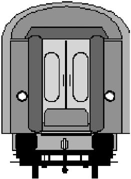 401b geduwde trein Historische voertuigen die van oudsher de A-configuratie van de opstelling van de frontseinen niet kunnen tonen, mogen ook