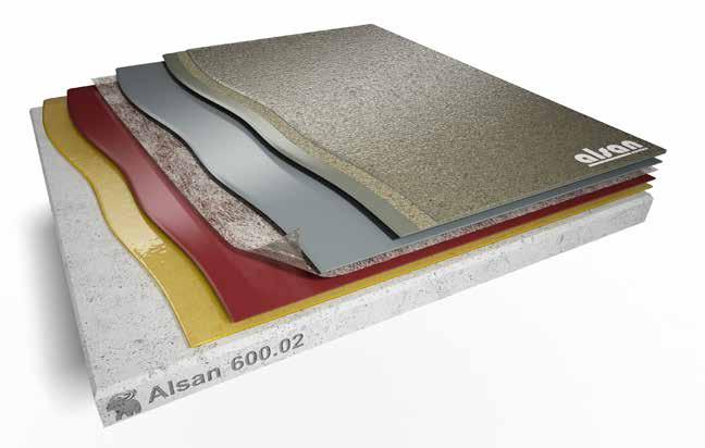 ALSAN 00 l systemen PU-WATERDICHTINGSSYSTEEM: ALSAN PU-WP DECO MIX 7 3 2 1 ONDERDEEL PRODUCT 1 Primer ALSAN H80 P.