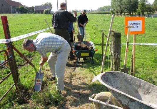 Een trage wegen herstelplan en dan aan de slag Collegebesluit en goedkeuring door de gemeenteraad Ondersteuning bij de uitvoering van trage wegenplannen Subsidie voor