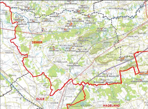 Clusters van permanente bewoning 105 weekendverblijfzones 17 toeristische