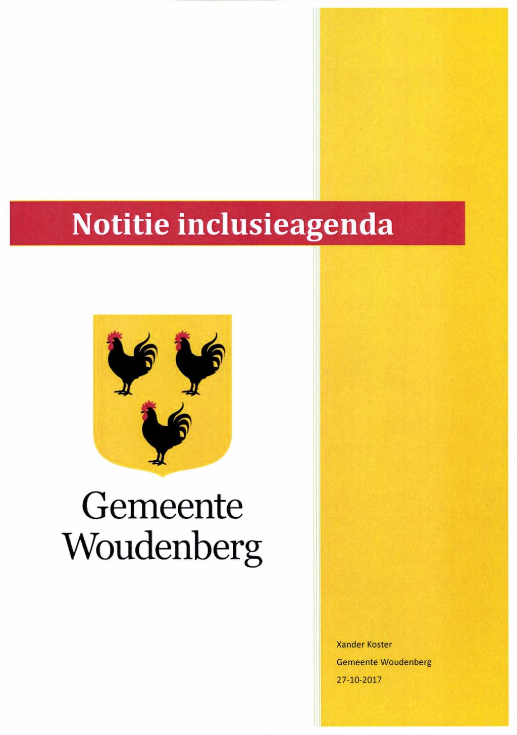 Notitie inclusieagenda Gemeente Woudenberg