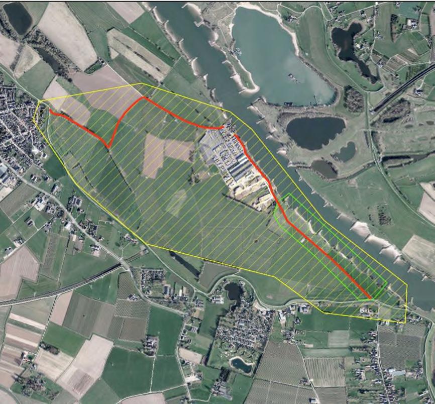 3 Locatie en activiteiten 3.1 Locatie Het plangebied betreft de zomerkade in de Angersche en Doornenburgsche Buitenpolder bij de Huissensche Waarden. Deze weg is genaamd Scherpekamp.