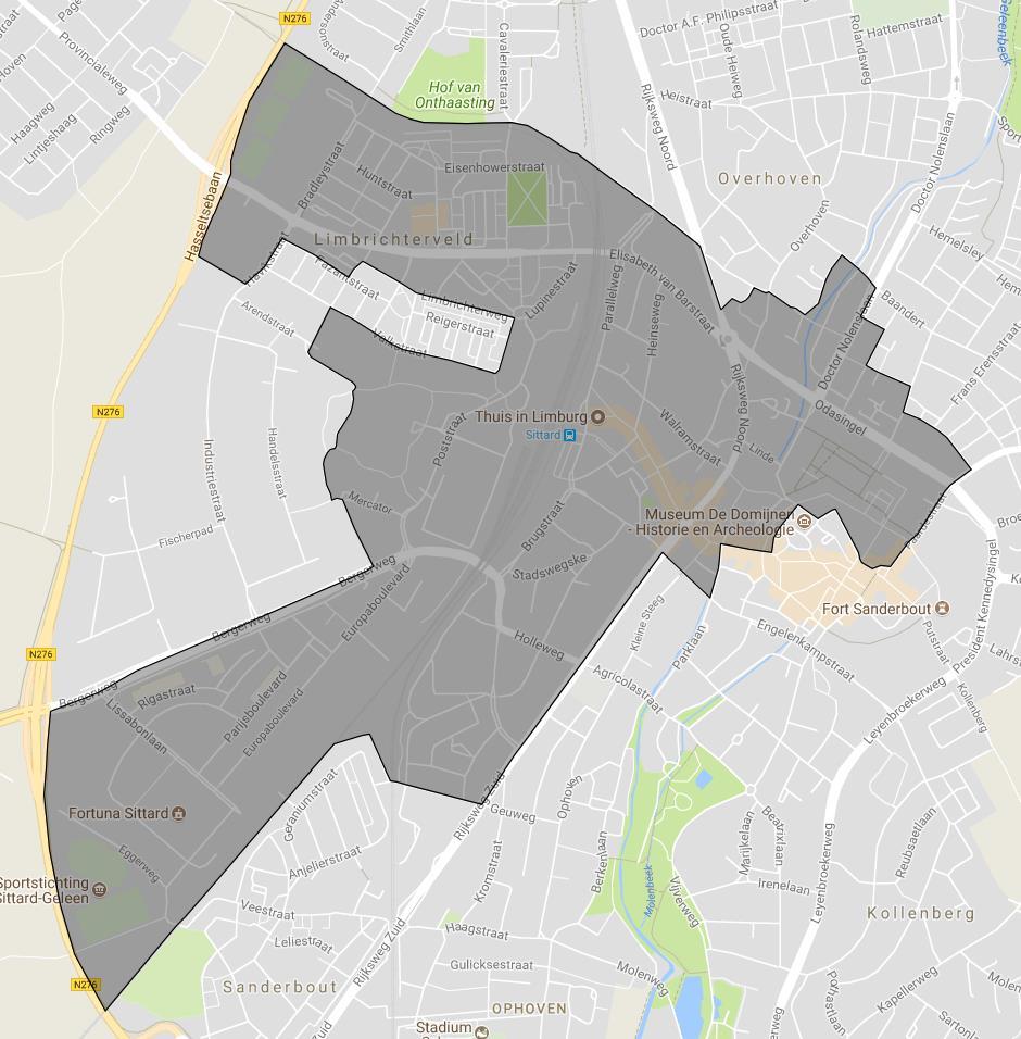 Bijlage detailkaart HGN Noord, Sittard Figuur 1: