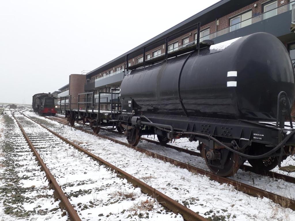 25 januari 2019: de verblijfswagen van weg&werken,