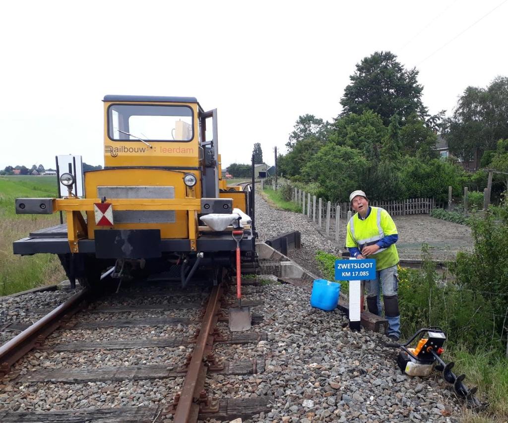 12 juni 2019: tussen Twisk en Opperdoes kruist de spoorlijn de Zwetsloot; een feit dat