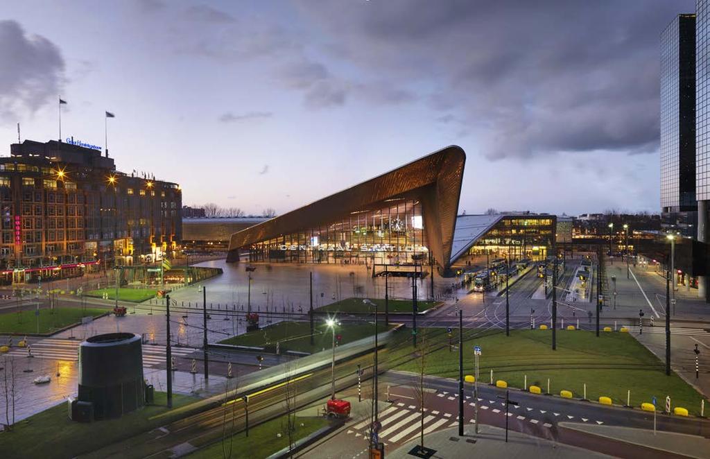 4 5 Rotterdam Centraal heeft nu de juiste structuur en afmetingen binnen het stedelijke landschap; de stad