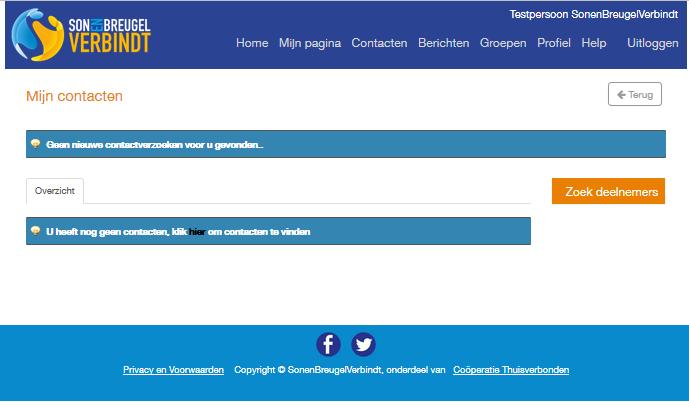 Mijn Pagina - Mijn contacten Hier staan de leden van SonenBreugelVerbindt waar jij contact mee hebt.