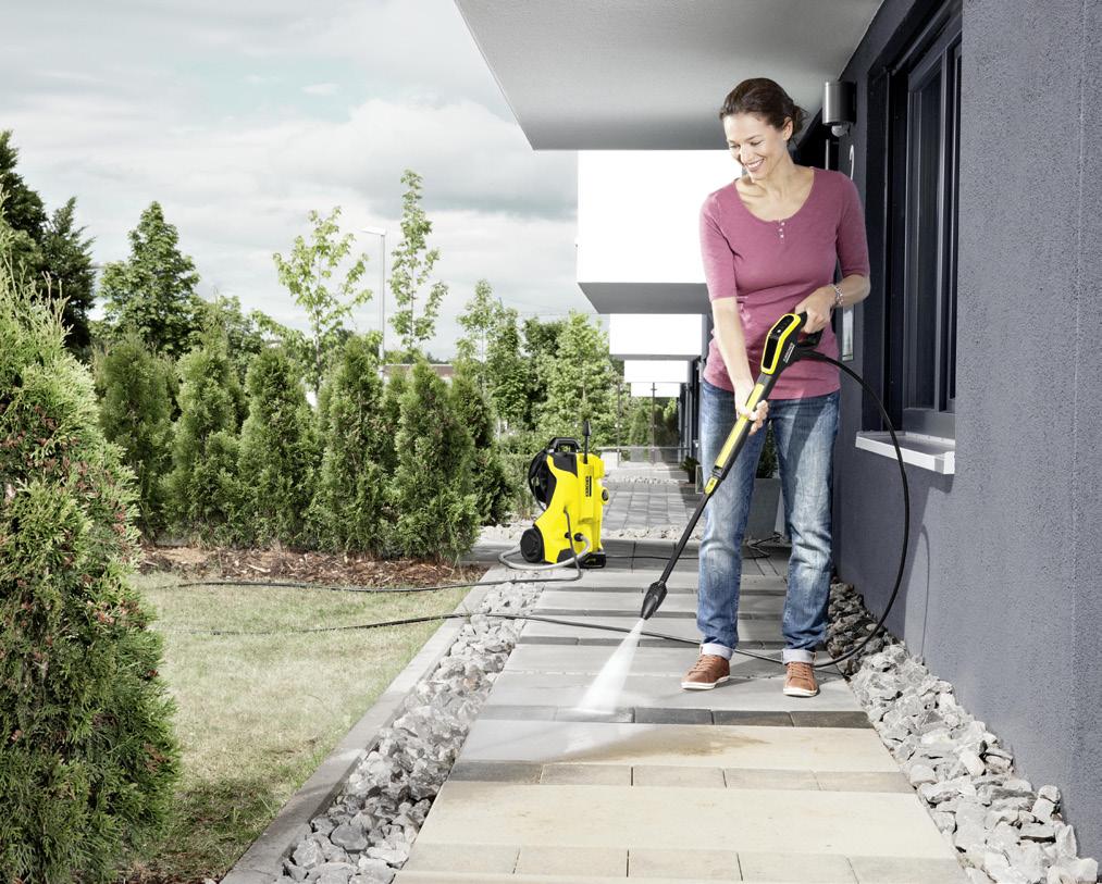 K 4 Compact / K 4 Compact Home 30 m2/u 20-130 bar 420 l/u 1800 W 6 m 5 JAAR GARANTIE Na registratie op www.karcher.