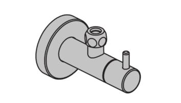 S21AP = Bedieningsknop NR17, rozet Ø60 mm 001. 23 77,00 96,00 118,00 S40 Dubbele inbouwstopkraan ½".