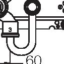 414,00 95 166 3/4" 647 166 78 78 156 5400F 3/4" Inbouwthermostaat met 2-weg omstel, 1 vast aansluithuis en 1 los