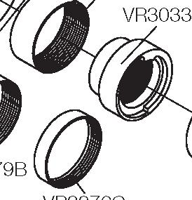 VR3277K VR3279 VR3279B VR3279C Drukknop Temperatuurring Ventielhuis Montagesleutel