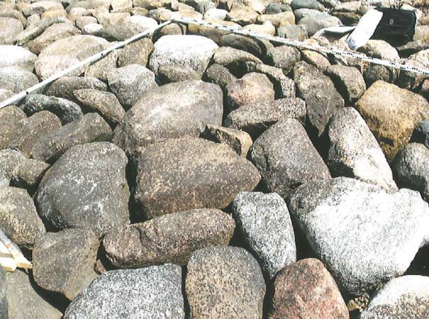 In het onderzoek is ook aandacht besteed aan het bepalen van de karakteristieke maten van de Noorse steen.